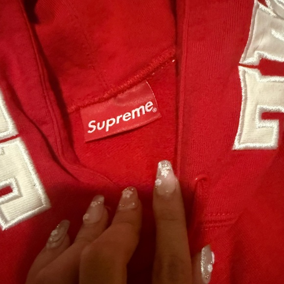 Supreme Red Bomber Jacket - Picture 3 of 9